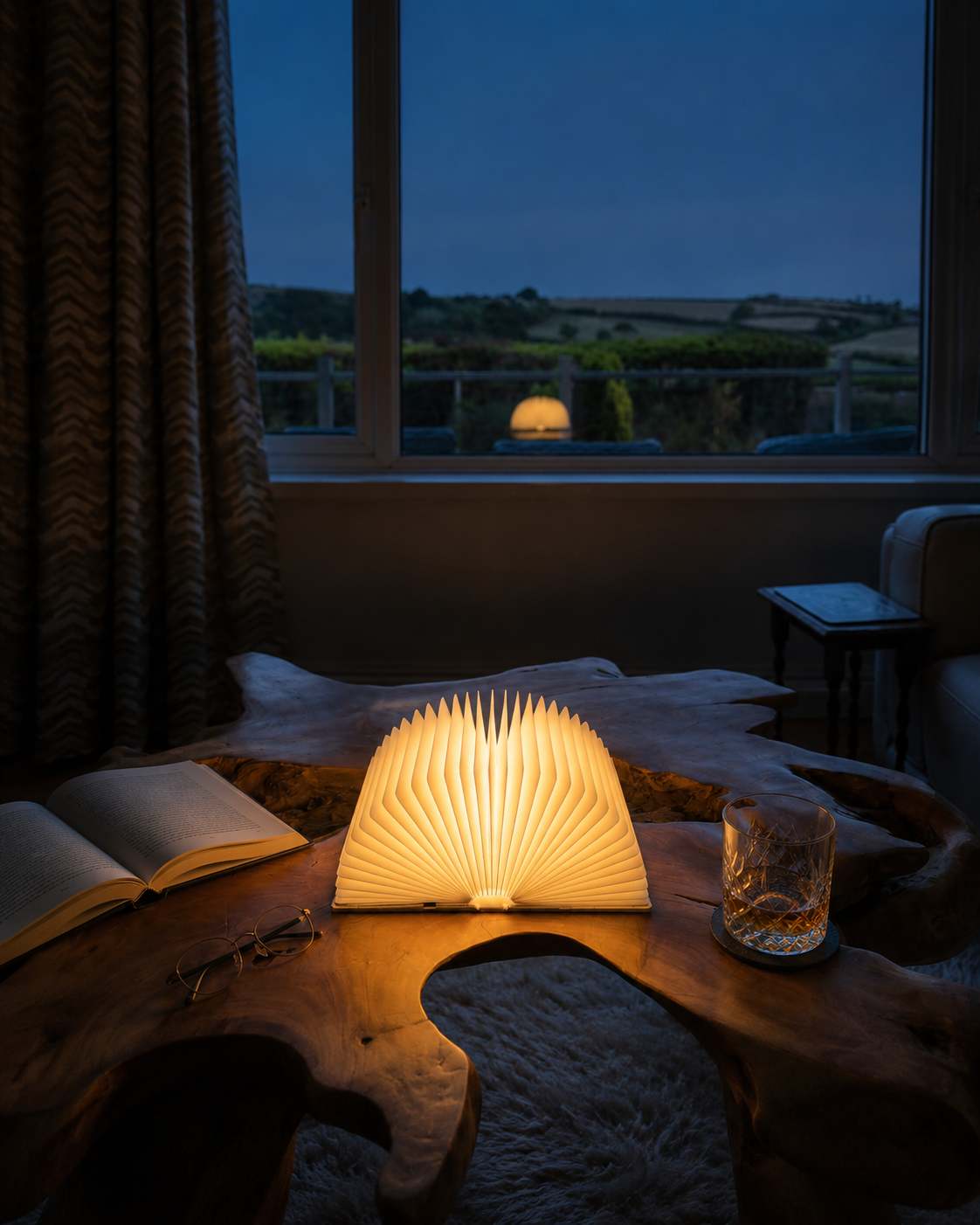 The Classic book light, at dusk