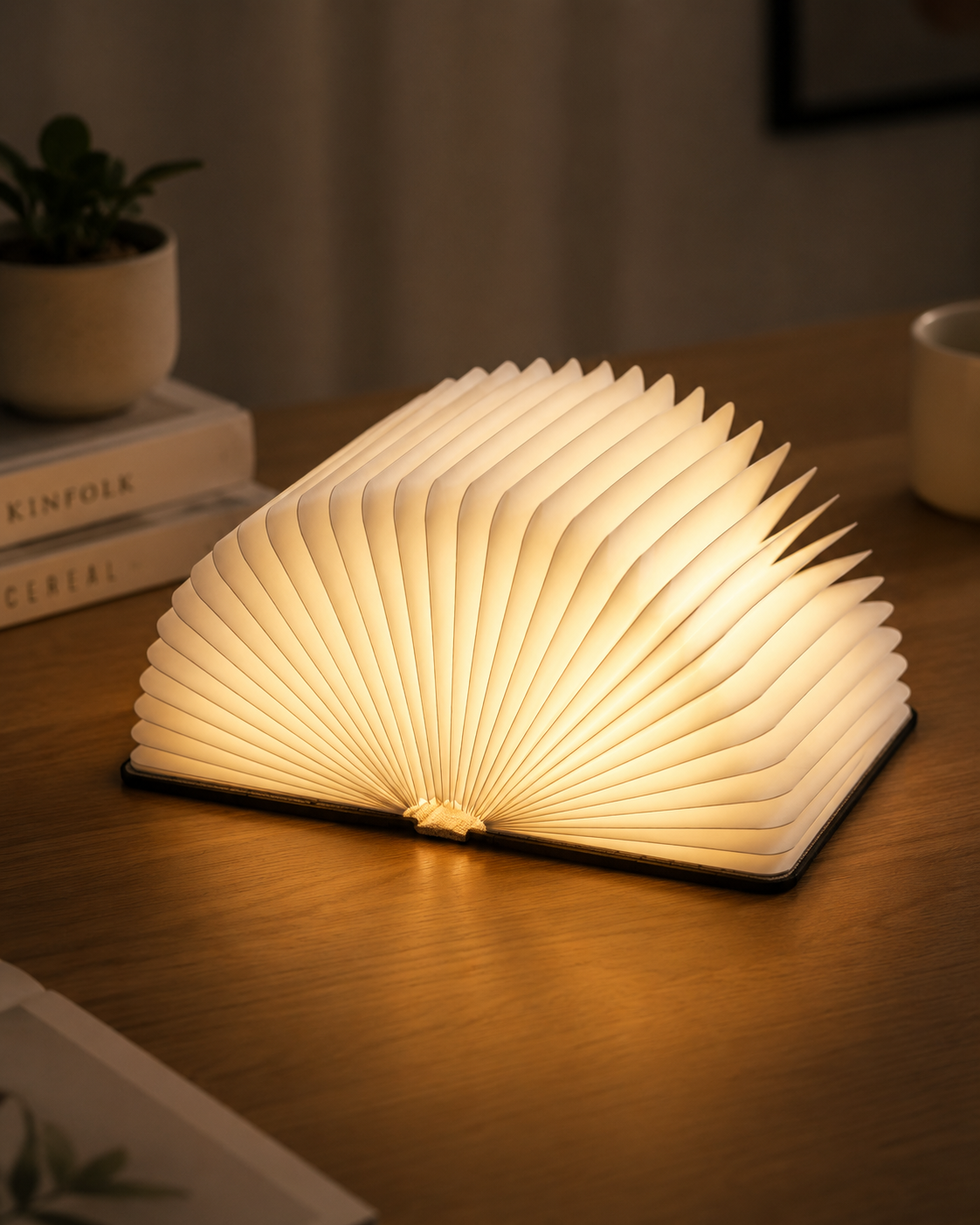 The Classic book light, opened